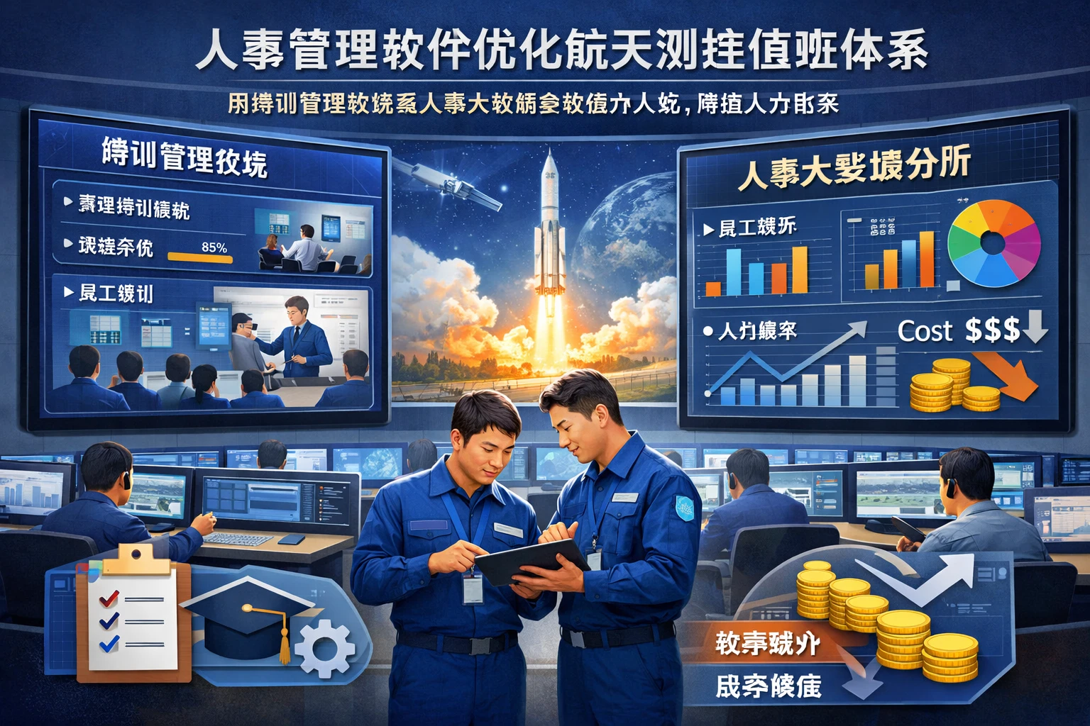 人事管理软件如何优化航天测控值班体系:用培训管理系统与人事大数据系统提升人效、降低人力成本