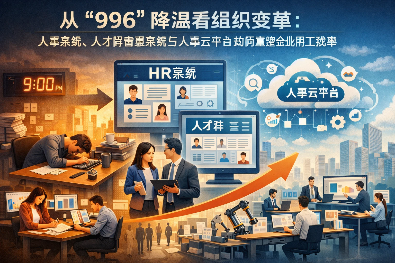 从“996”降温看组织变革：人事系统、人才库管理系统与人事云平台如何重塑企业用工效率