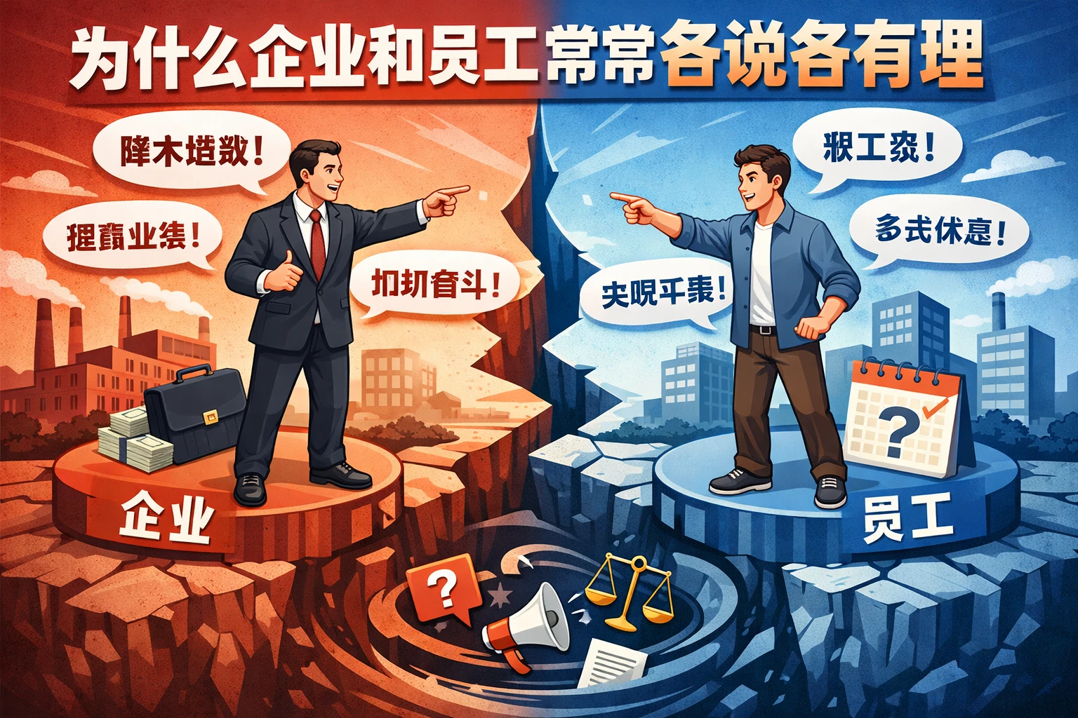为什么企业和员工常常各说各有理