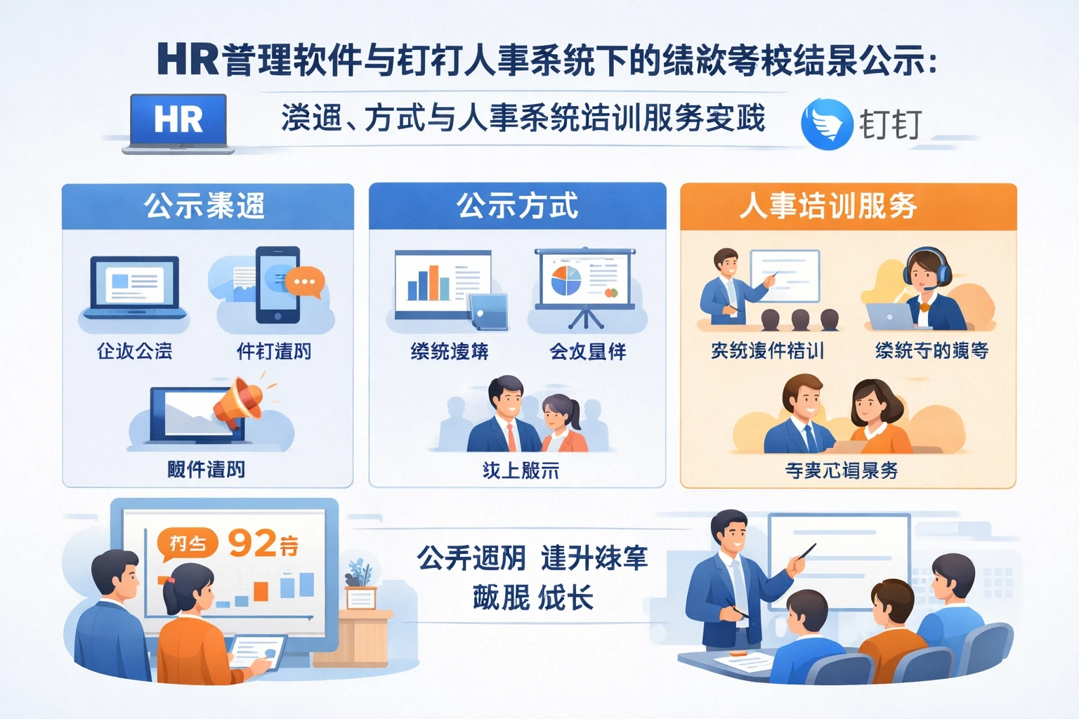 HR管理软件与钉钉人事系统下的绩效考核结果公示：渠道、方式与人事系统培训服务实践