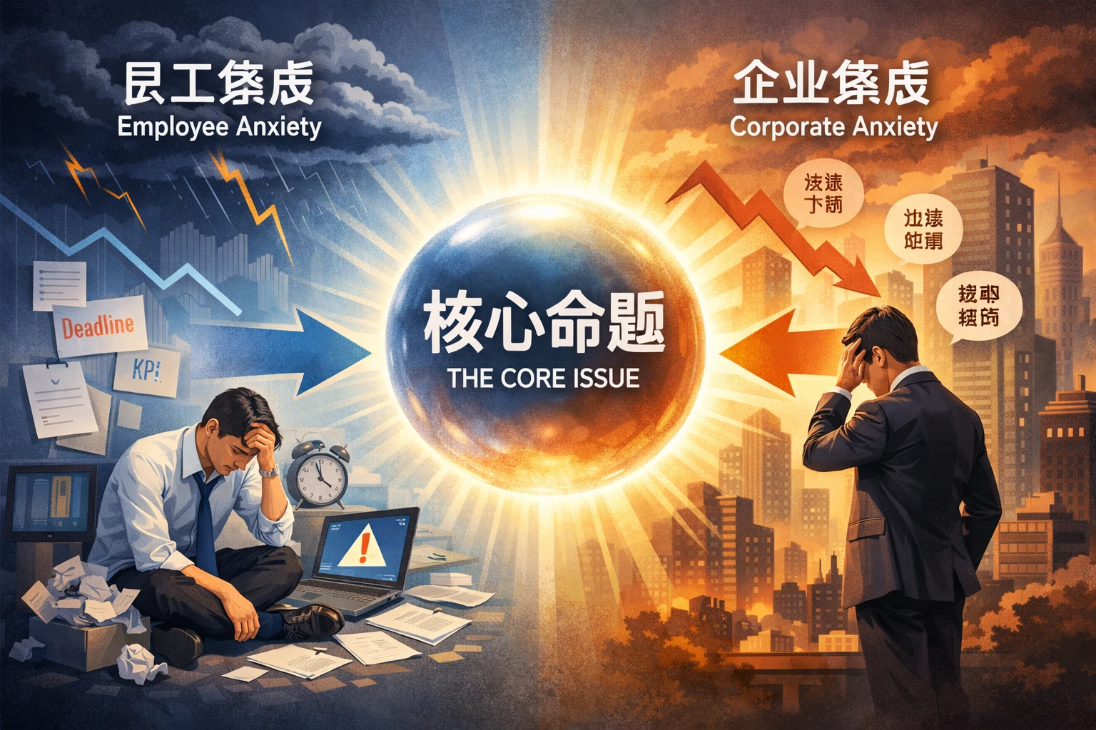 员工焦虑与企业焦虑，最终都指向同一个命题