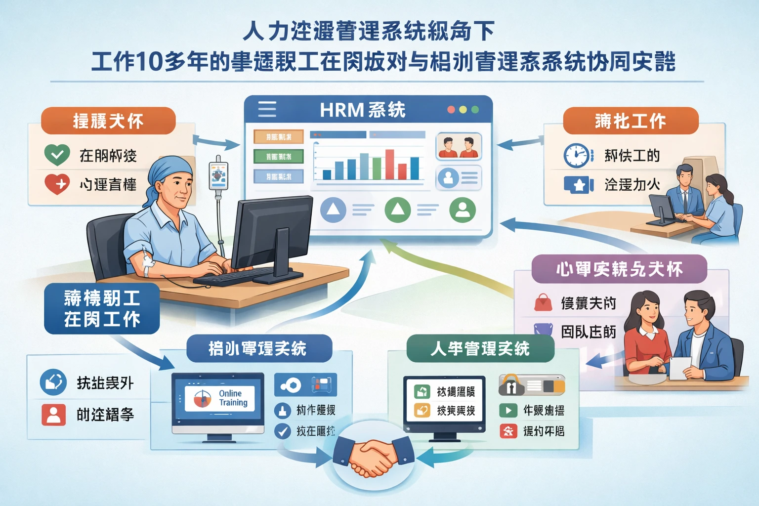 人力资源管理系统视角下,工作10多年的患癌职工在岗应对与培训管理系统协同实践