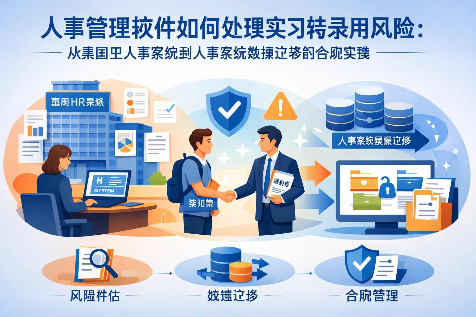 人事管理软件如何处理实习转录用风险:从集团型人事系统到人事系统数据迁移的合规实践