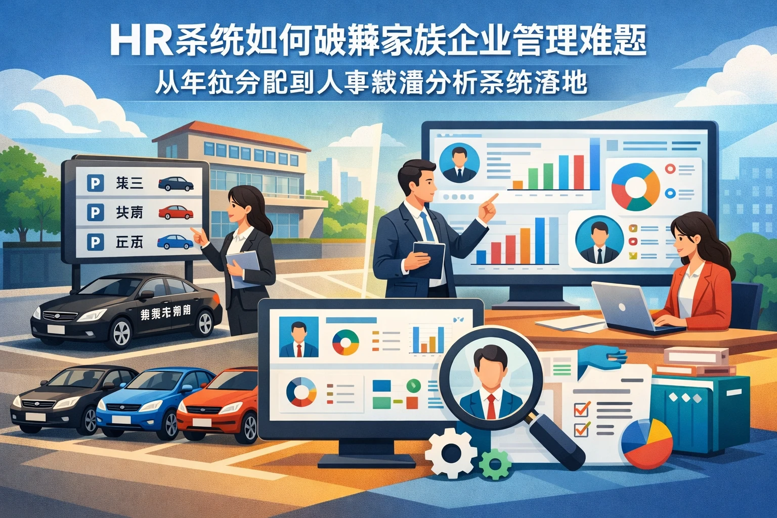 HR系统如何破解家族企业管理难题：从车位分配到人事数据分析系统落地