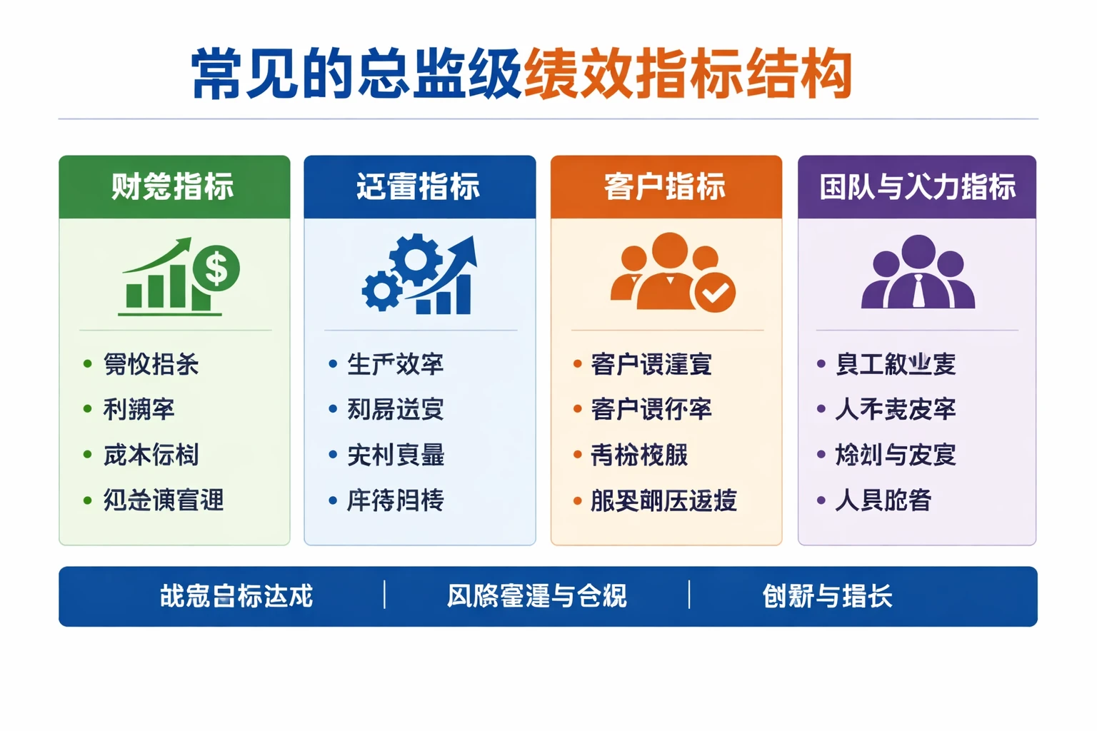 常见的总监级绩效指标结构