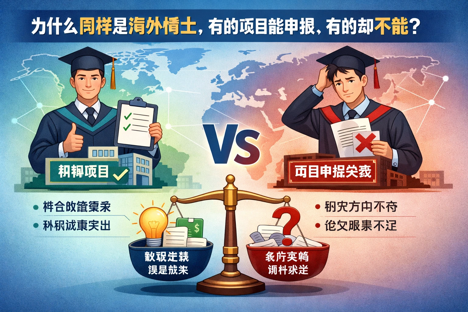 为什么同样是海外博士，有的项目能申报，有的却不能