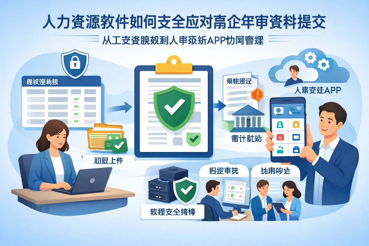人力资源软件如何安全应对高企年审资料提交:从工资表脱敏到人事系统APP协同管理