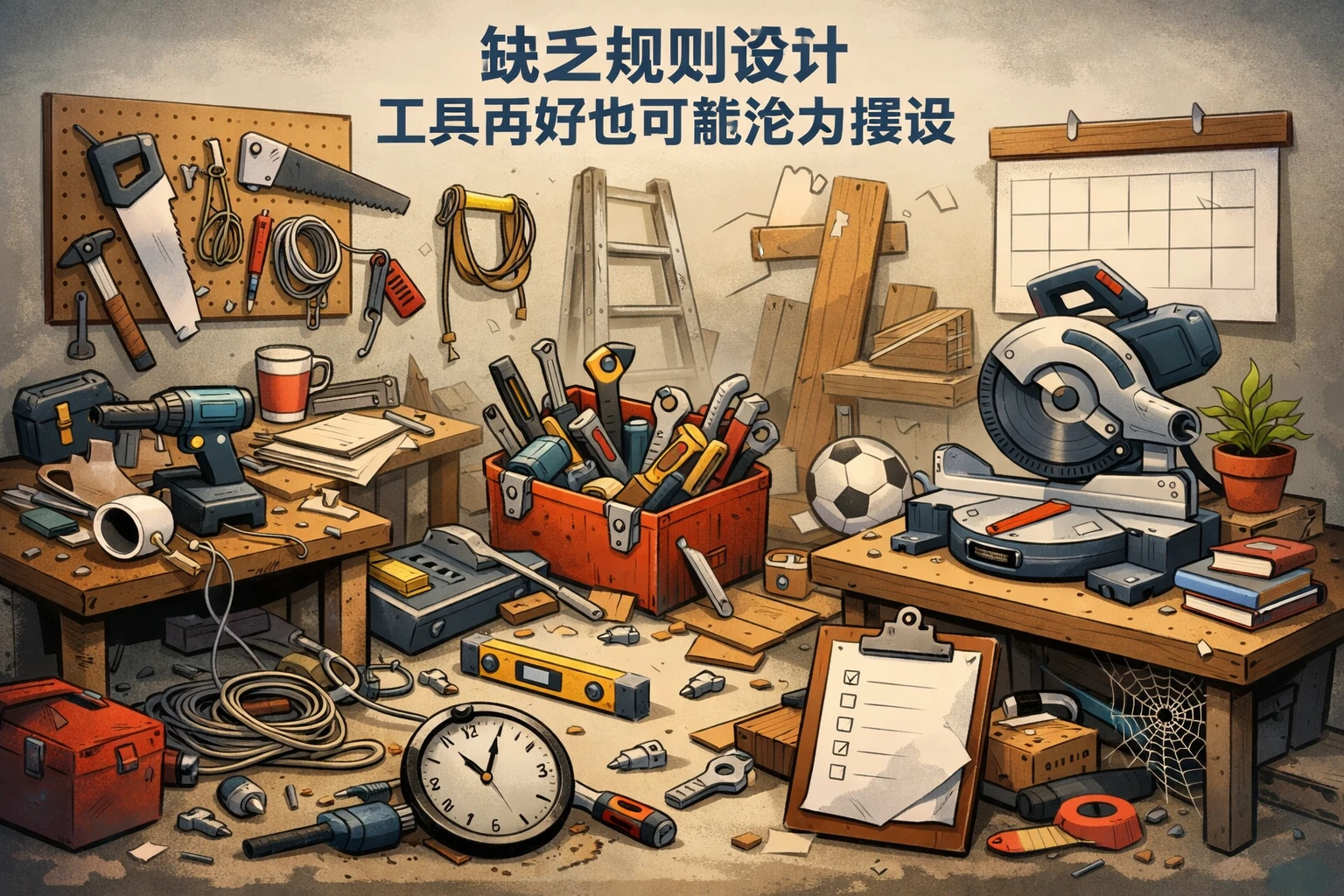 缺乏规则设计，工具再好也可能沦为摆设