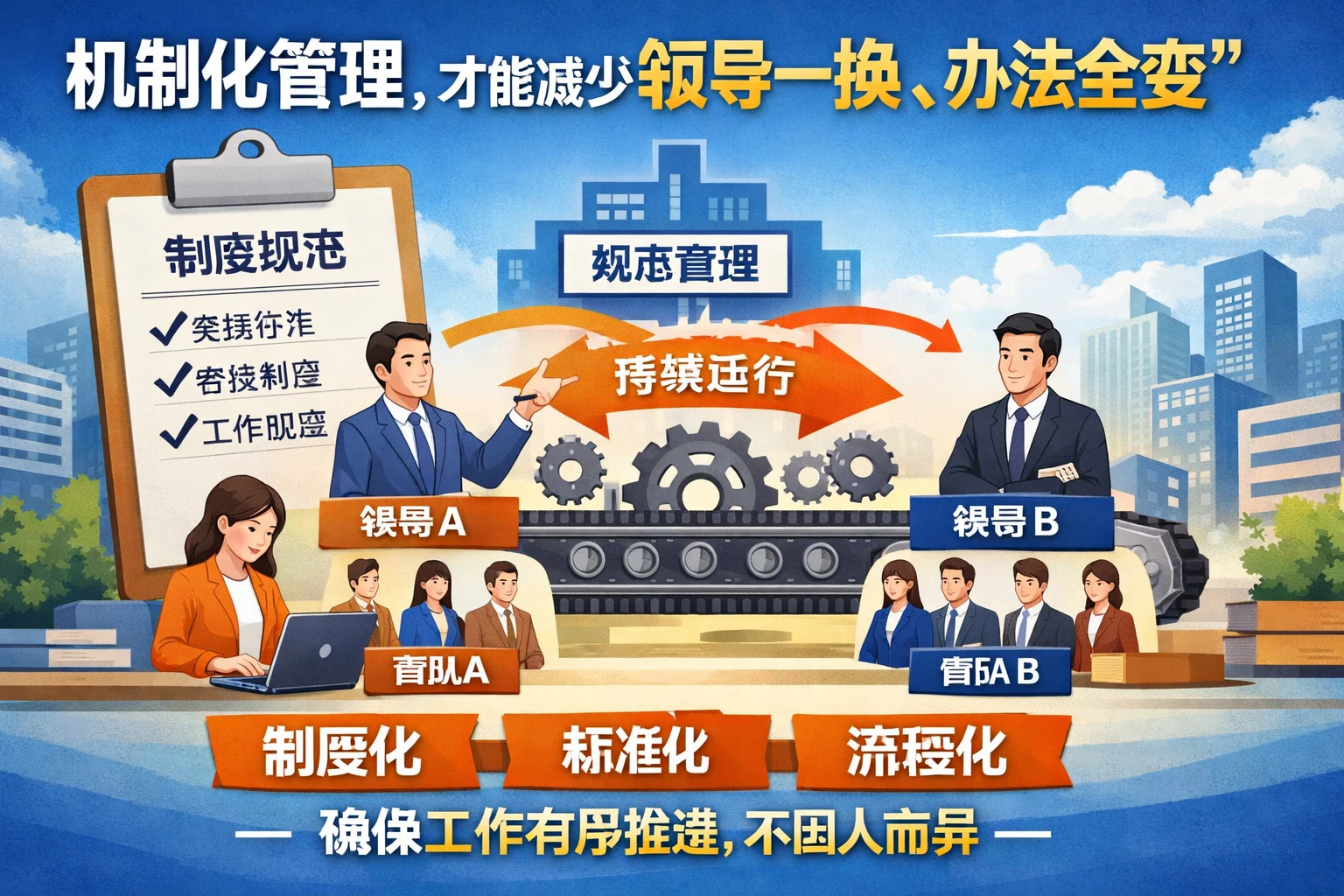 机制化管理，才能减少“领导一换、办法全变”