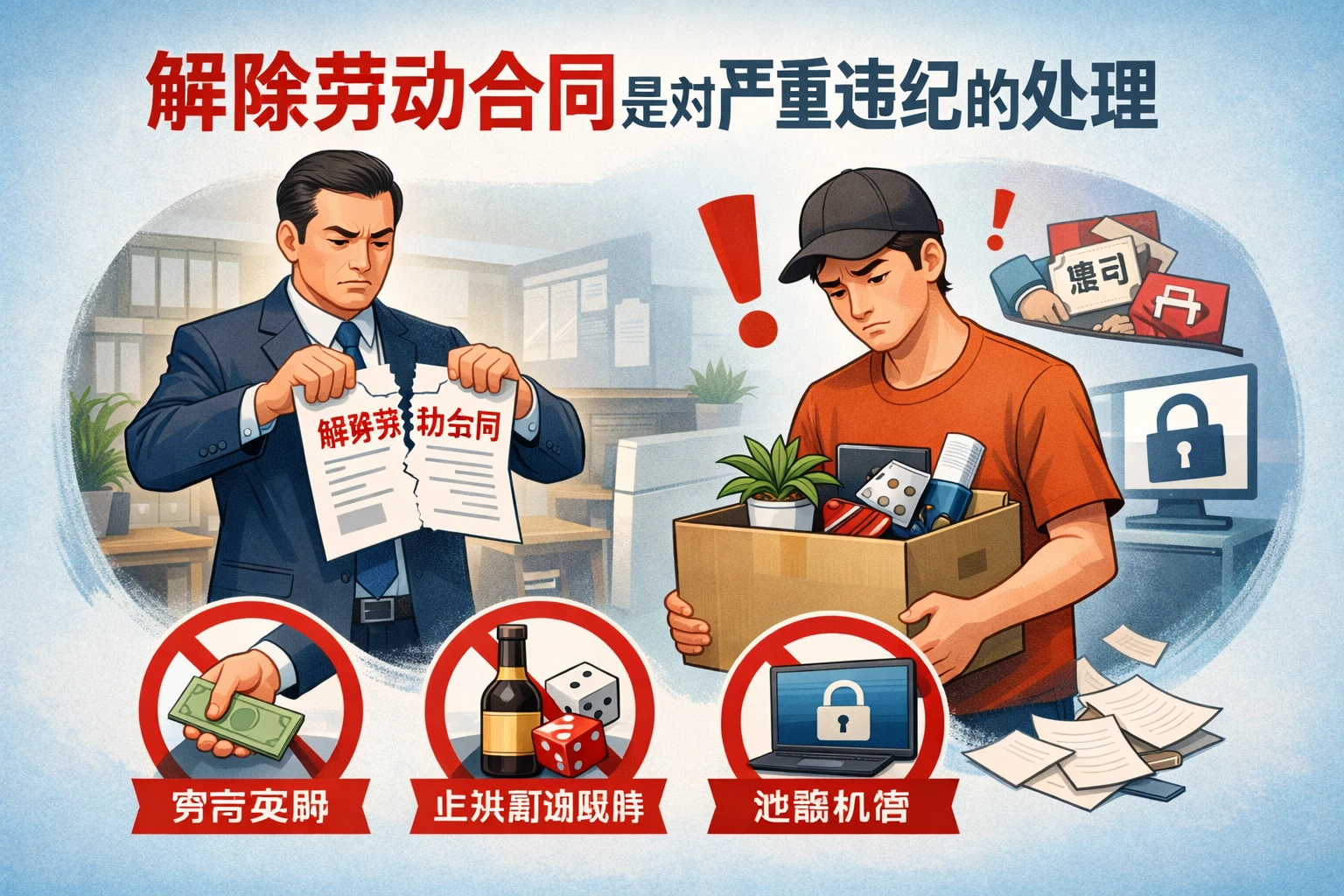 解除劳动合同是对严重违纪的处理