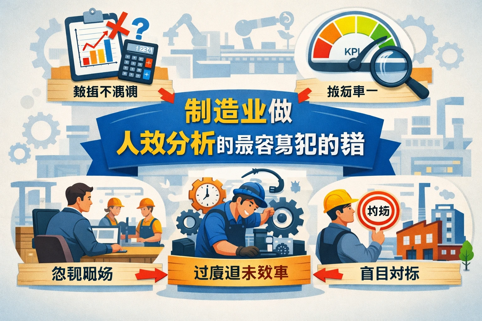 制造业做人效分析时最容易犯的错