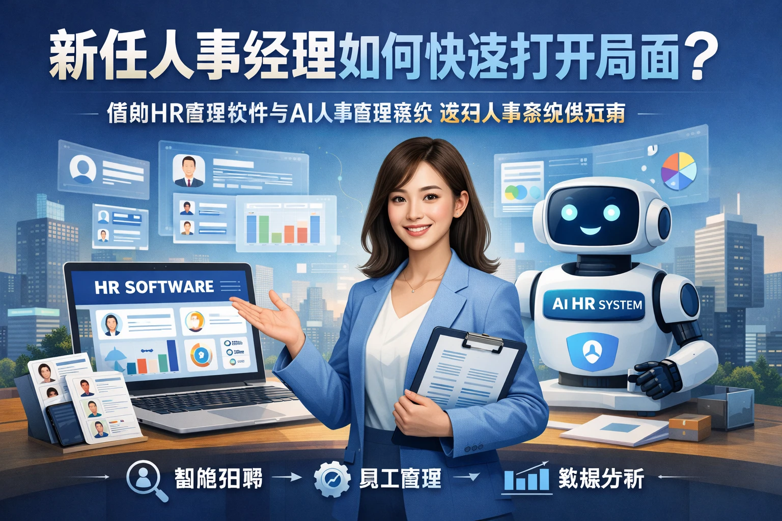 新任人事经理如何快速打开局面?借助HR管理软件与AI人事管理系统选对人事系统供应商