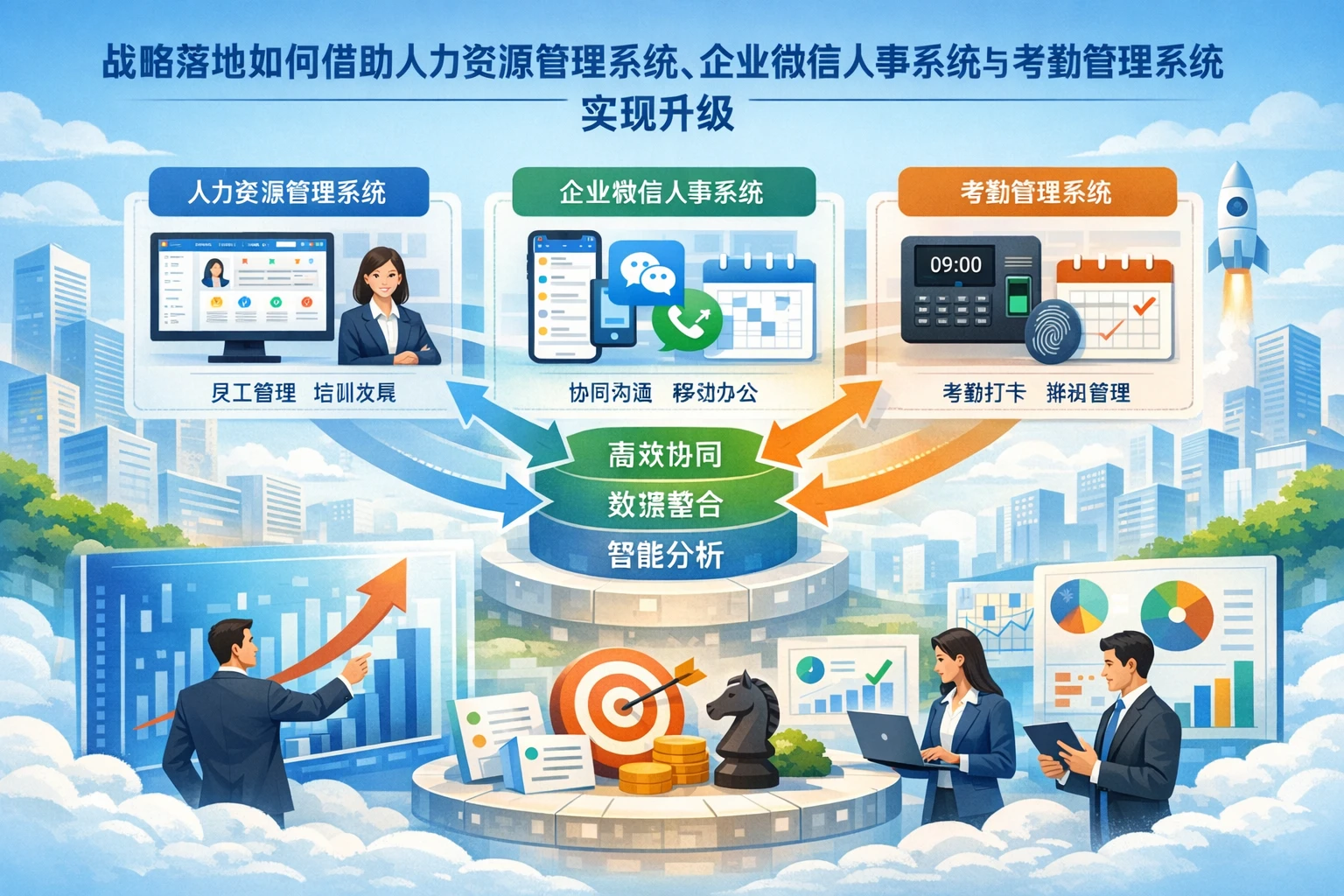 战略落地如何借助人力资源管理系统、企业微信人事系统与考勤管理系统实现升级