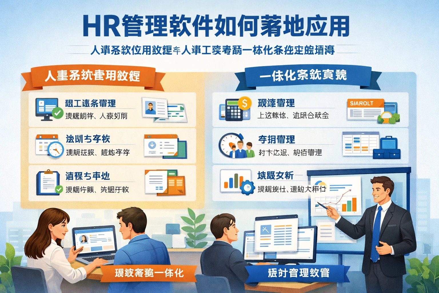 HR管理软件如何落地应用:人事系统使用教程与人事工资考勤一体化系统实践指南