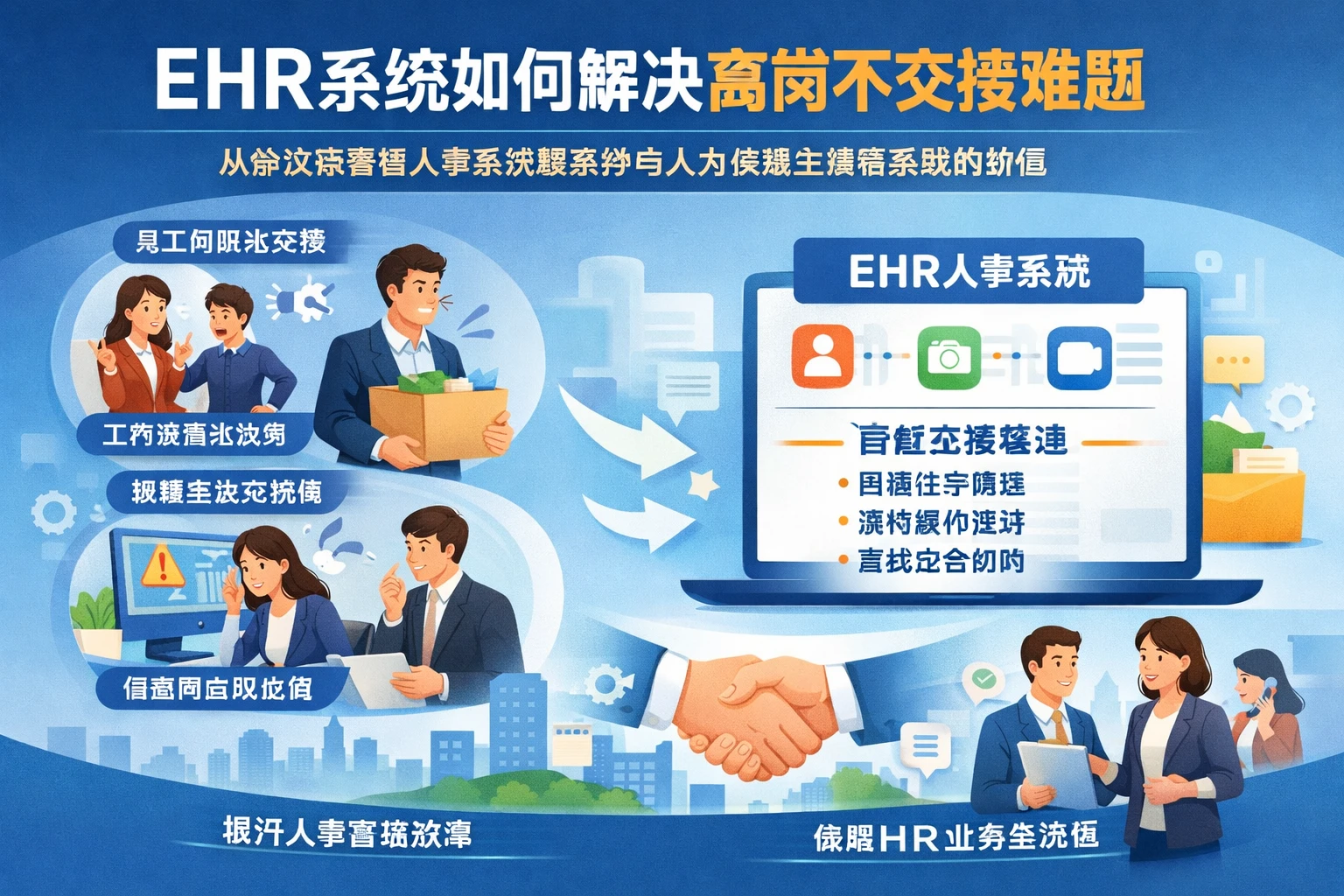 ehr系统如何解决离岗不交接难题:从争议场景看人事系统哪家好与人力资源全流程系统的价值