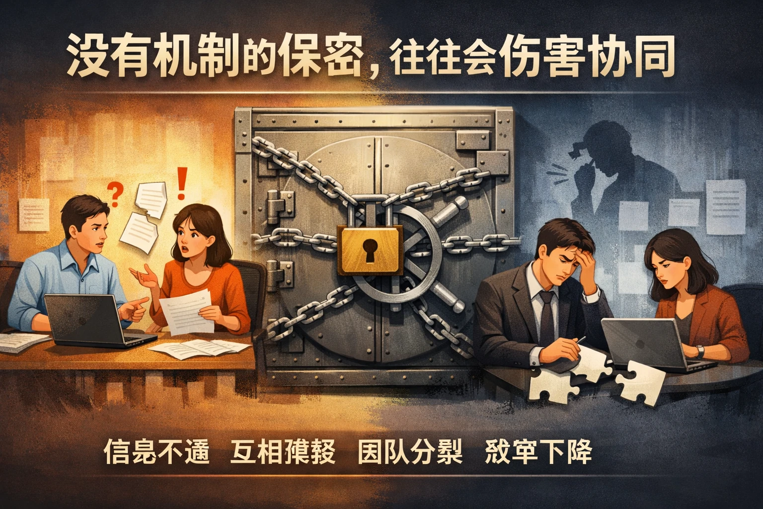 没有机制的保密，往往会伤害协同