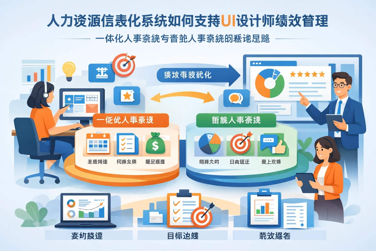 人力资源信息化系统如何支持UI设计师绩效管理：一体化人事系统与智能人事系统的落地思路