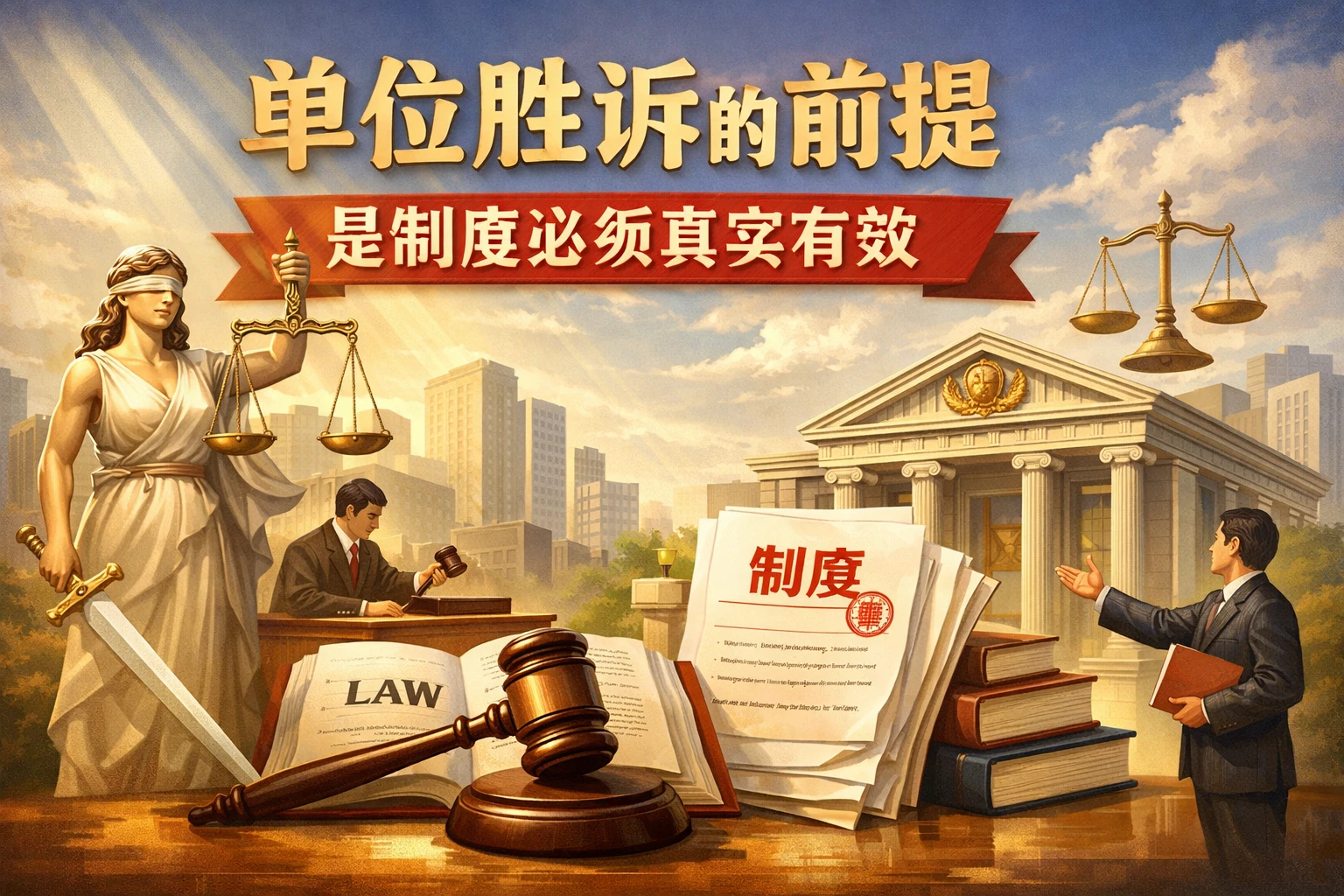 单位胜诉的前提，是制度必须真实有效