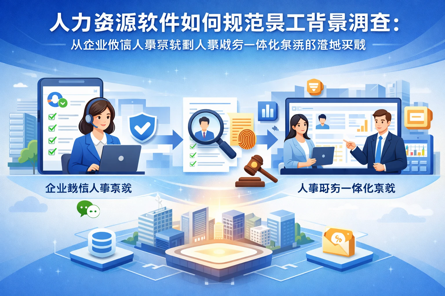 人力资源软件如何规范员工背景调查:从企业微信人事系统到人事财务一体化系统的落地实践