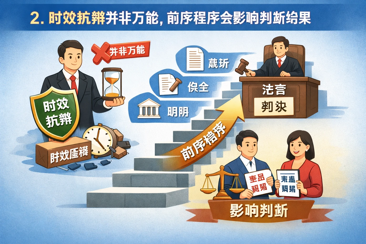 2. 时效抗辩并非万能,前序程序会影响判断结果