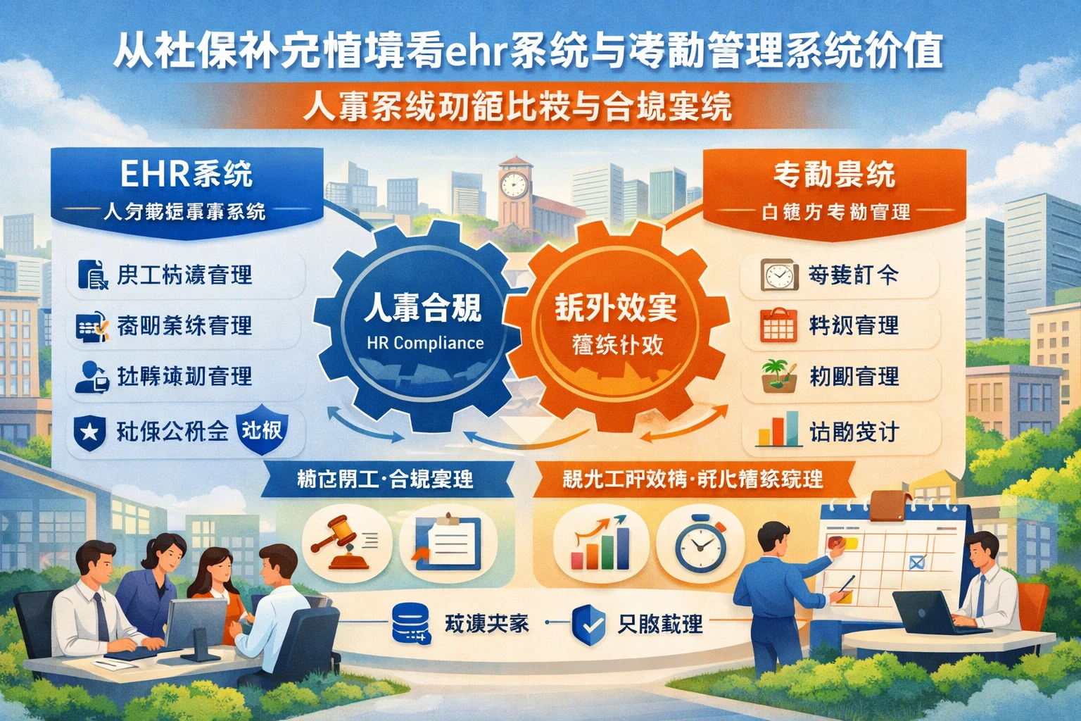 从社保补缴情境看ehr系统与考勤管理系统价值:人事系统功能比较与合规实践