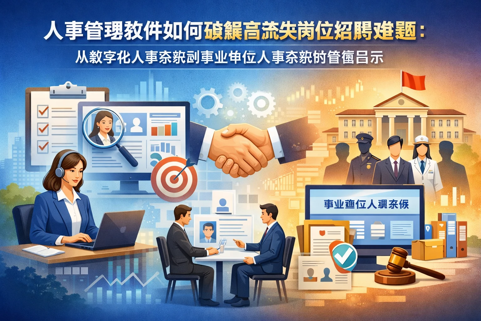 人事管理软件如何破解高流失岗位招聘难题：从数字化人事系统到事业单位人事系统的管理启示