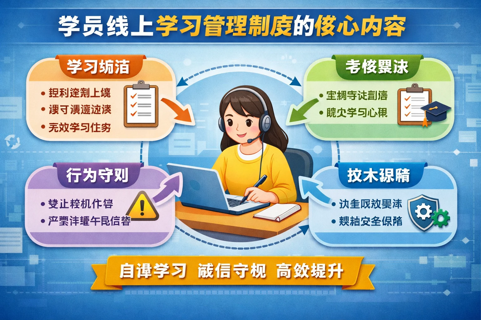 学员线上学习管理制度的核心内容