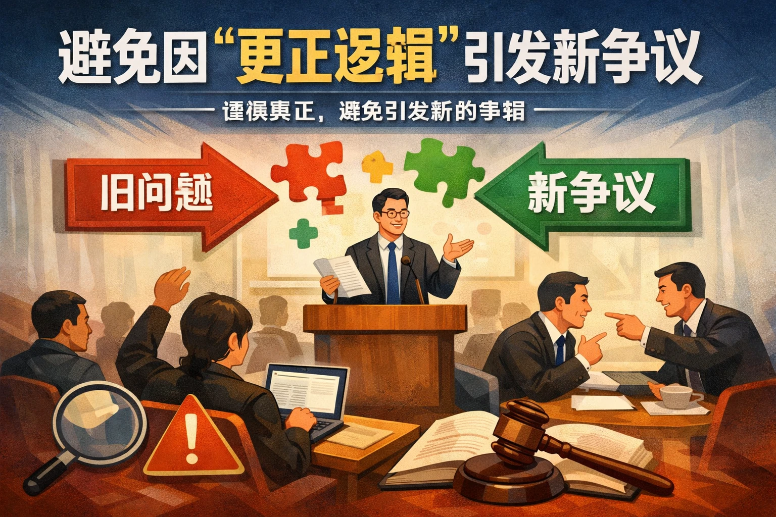 避免因“更正逻辑”引发新争议