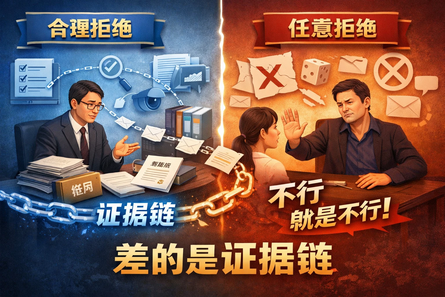 合理拒绝与任意拒绝之间，差的是证据链