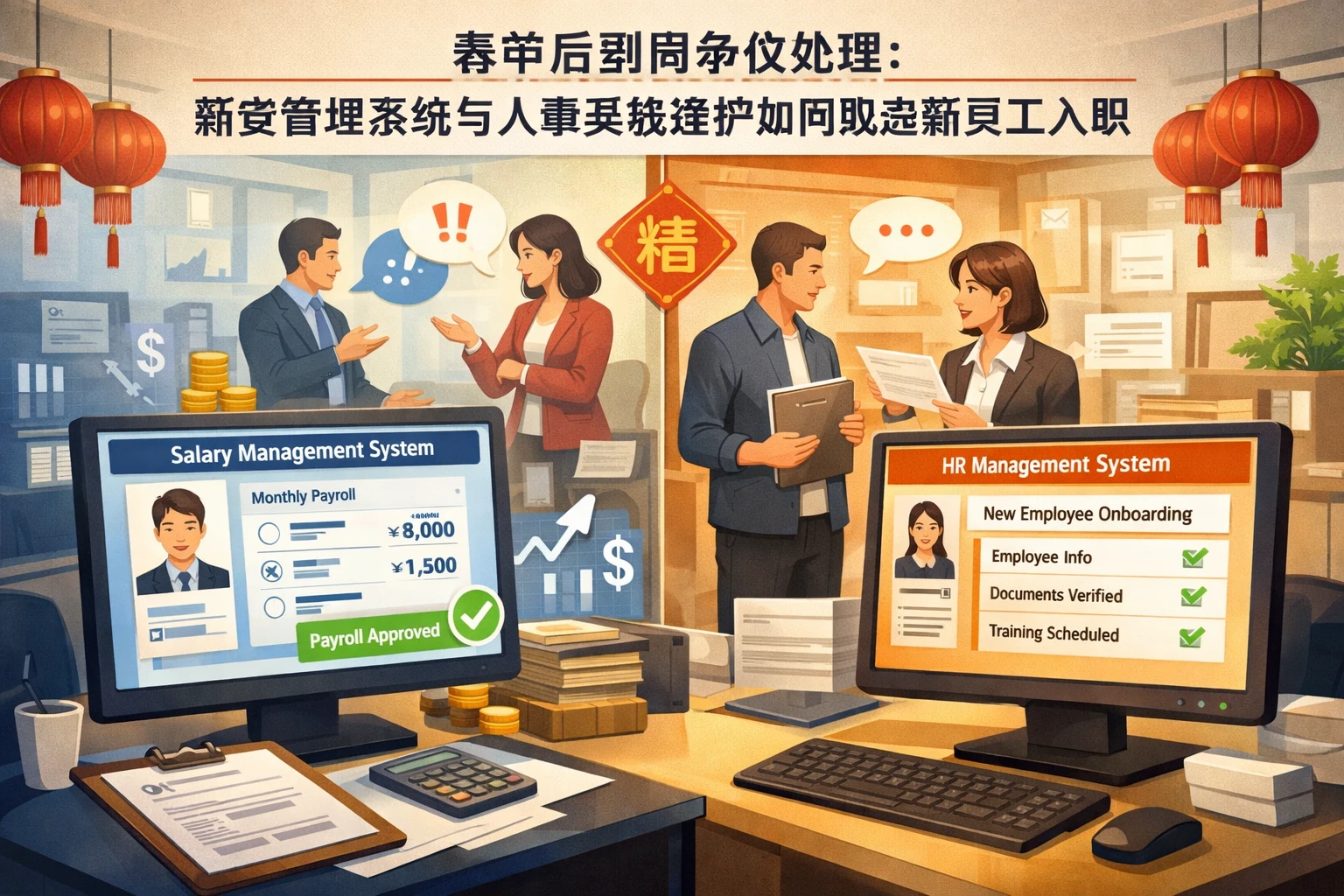人力资源软件视角下的春节后到岗争议处理：薪资管理系统与人事系统维护如何规范新员工入职