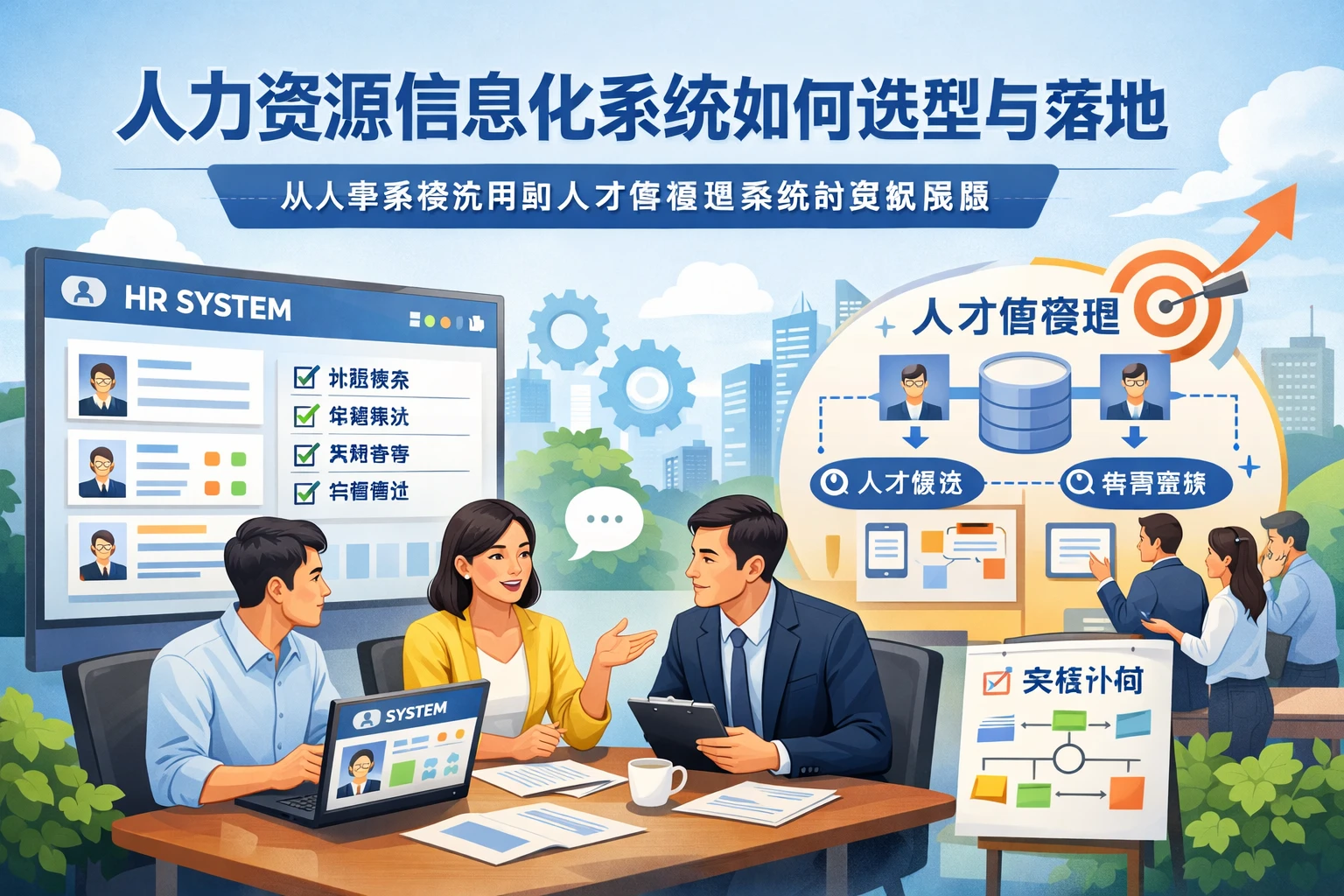 人力资源信息化系统如何选型与落地：从人事系统试用到人才库管理系统的实战思路