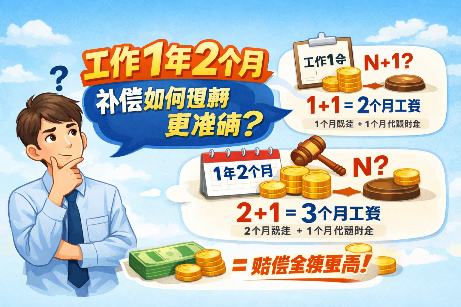 工作1年2个月，补偿如何理解更准确