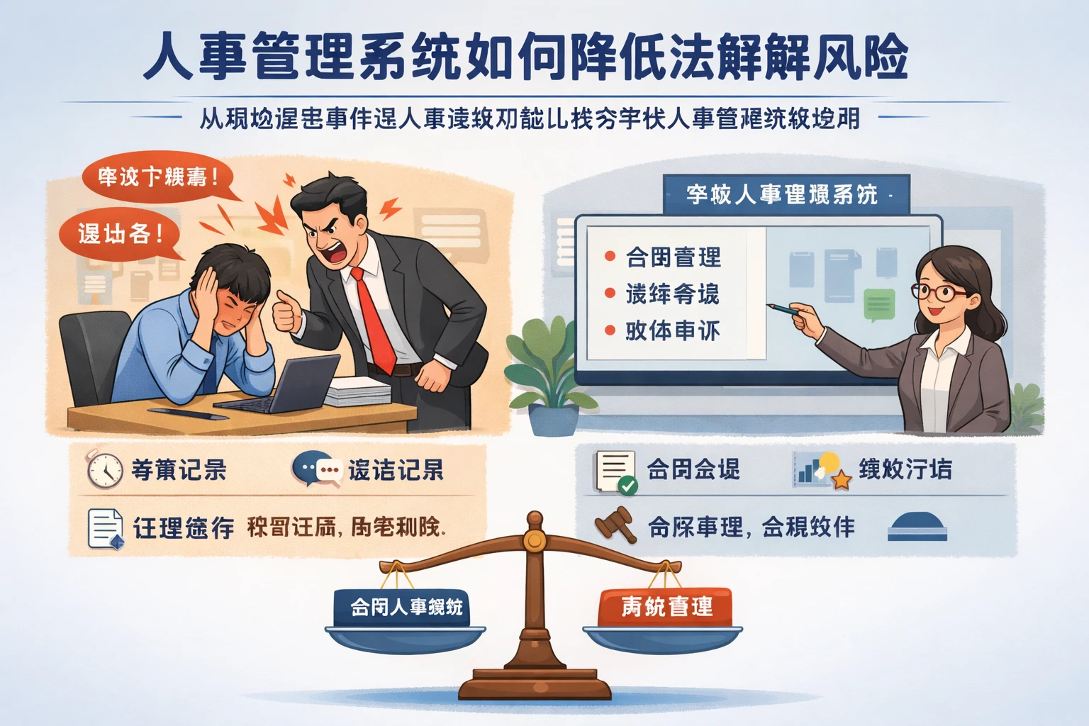 人事管理系统如何降低违法解除风险：从职场辱骂事件看人事系统功能比较与学校人事管理系统应用