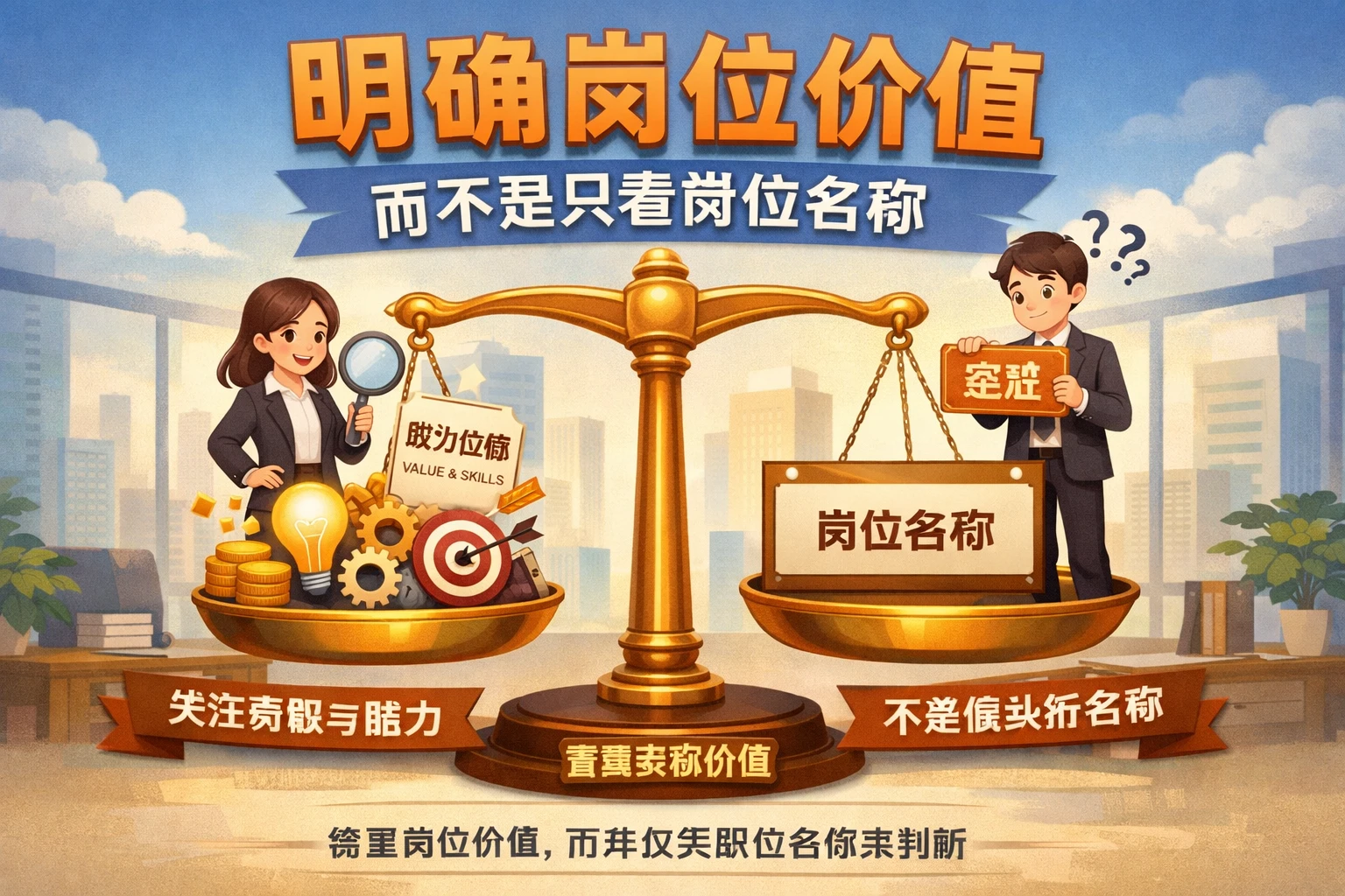 明确岗位价值，而不是只看岗位名称