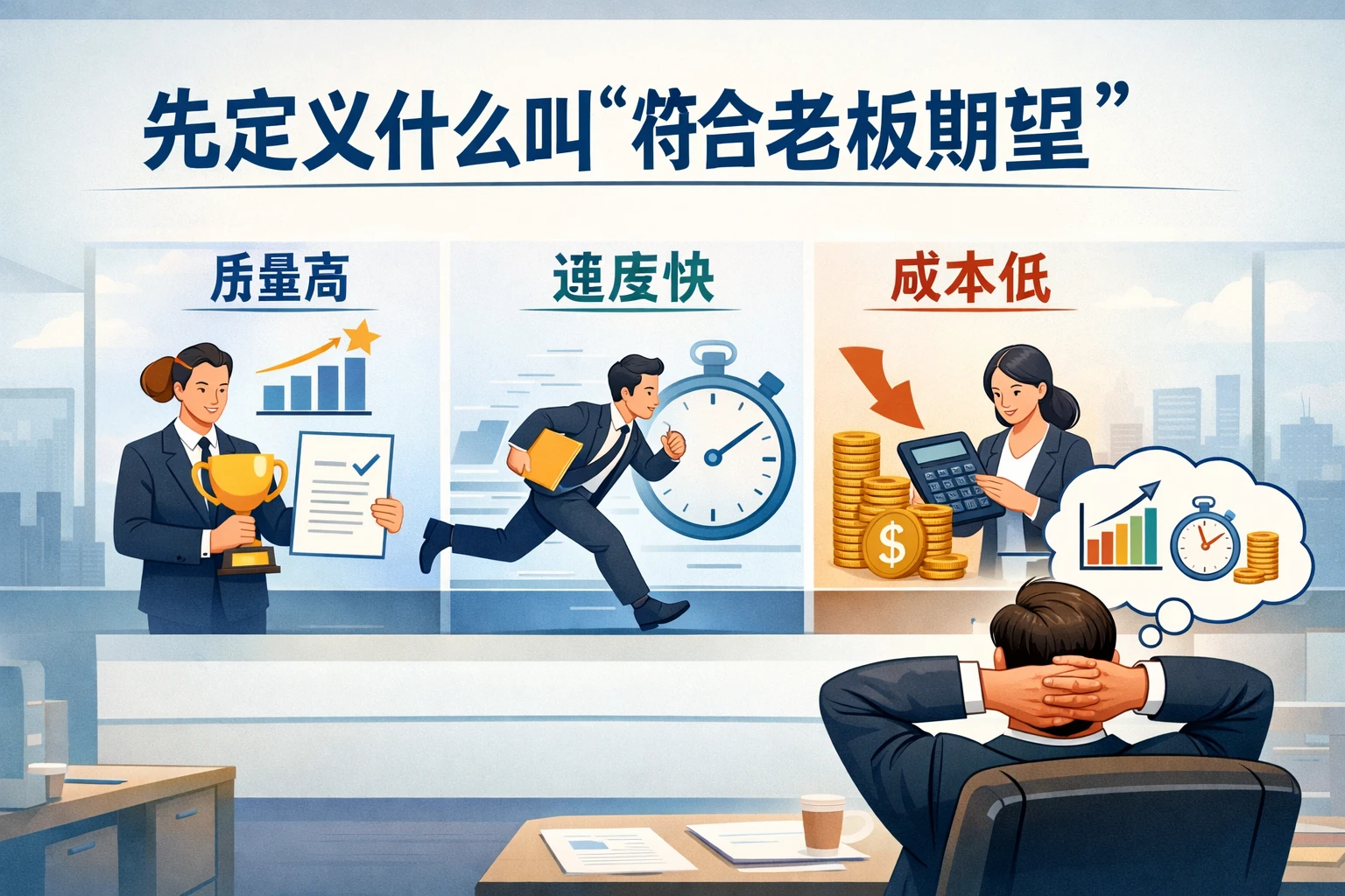 先定义什么叫“符合老板期望”