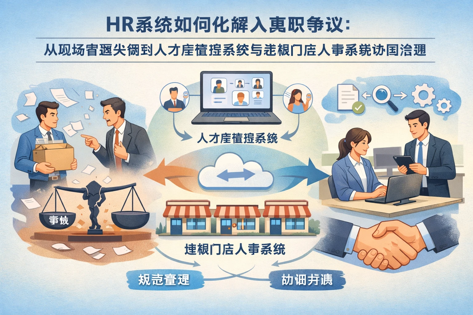 HR系统如何化解入离职争议：从现场管理失衡到人才库管理系统与连锁门店人事系统协同治理