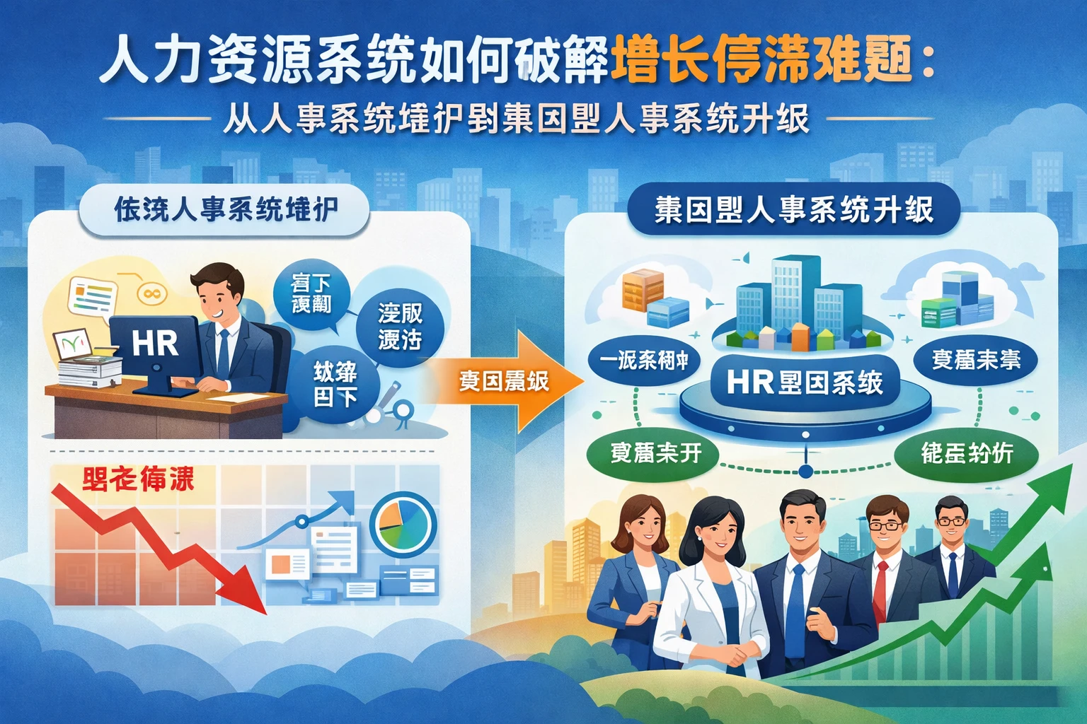 人力资源系统如何破解增长停滞难题：从人事系统维护到集团型人事系统升级