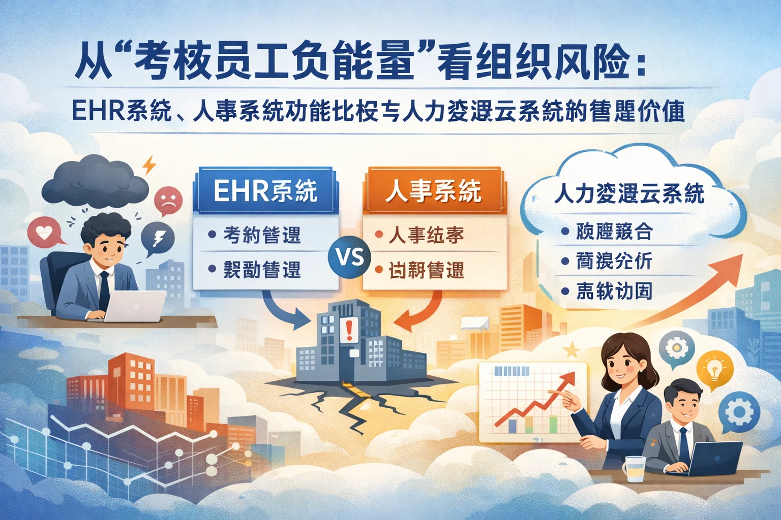 从“考核员工负能量”看组织风险:ehr系统、人事系统功能比较与人力资源云系统的管理价值