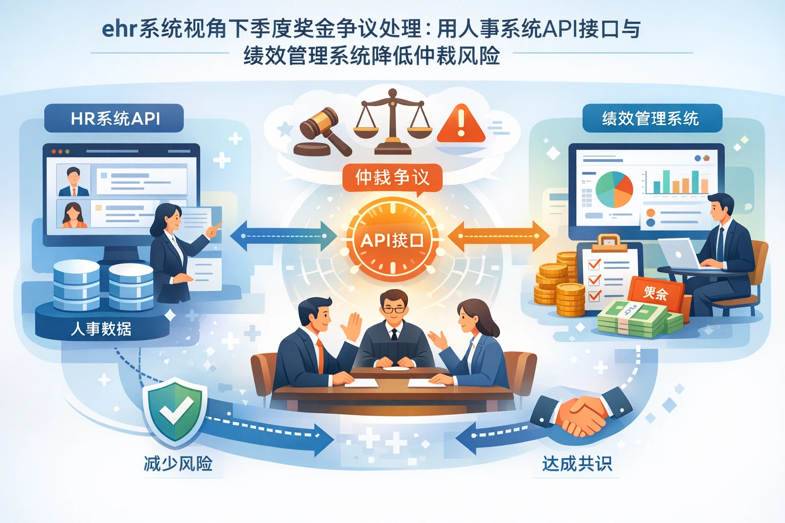 ehr系统视角下季度奖金争议处理:用人事系统API接口与绩效管理系统降低仲裁风险