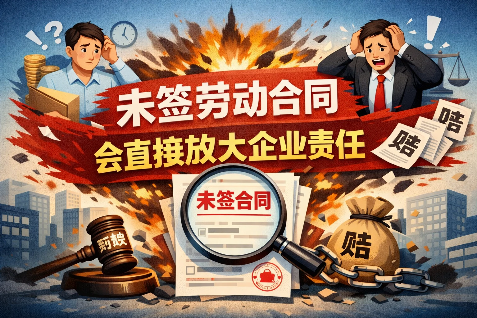 未签劳动合同，会直接放大企业责任
