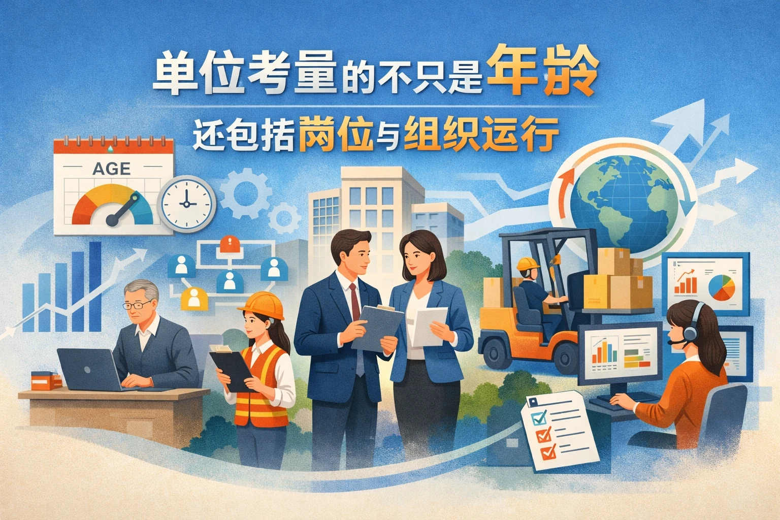 单位考量的不只是年龄，还包括岗位与组织运行