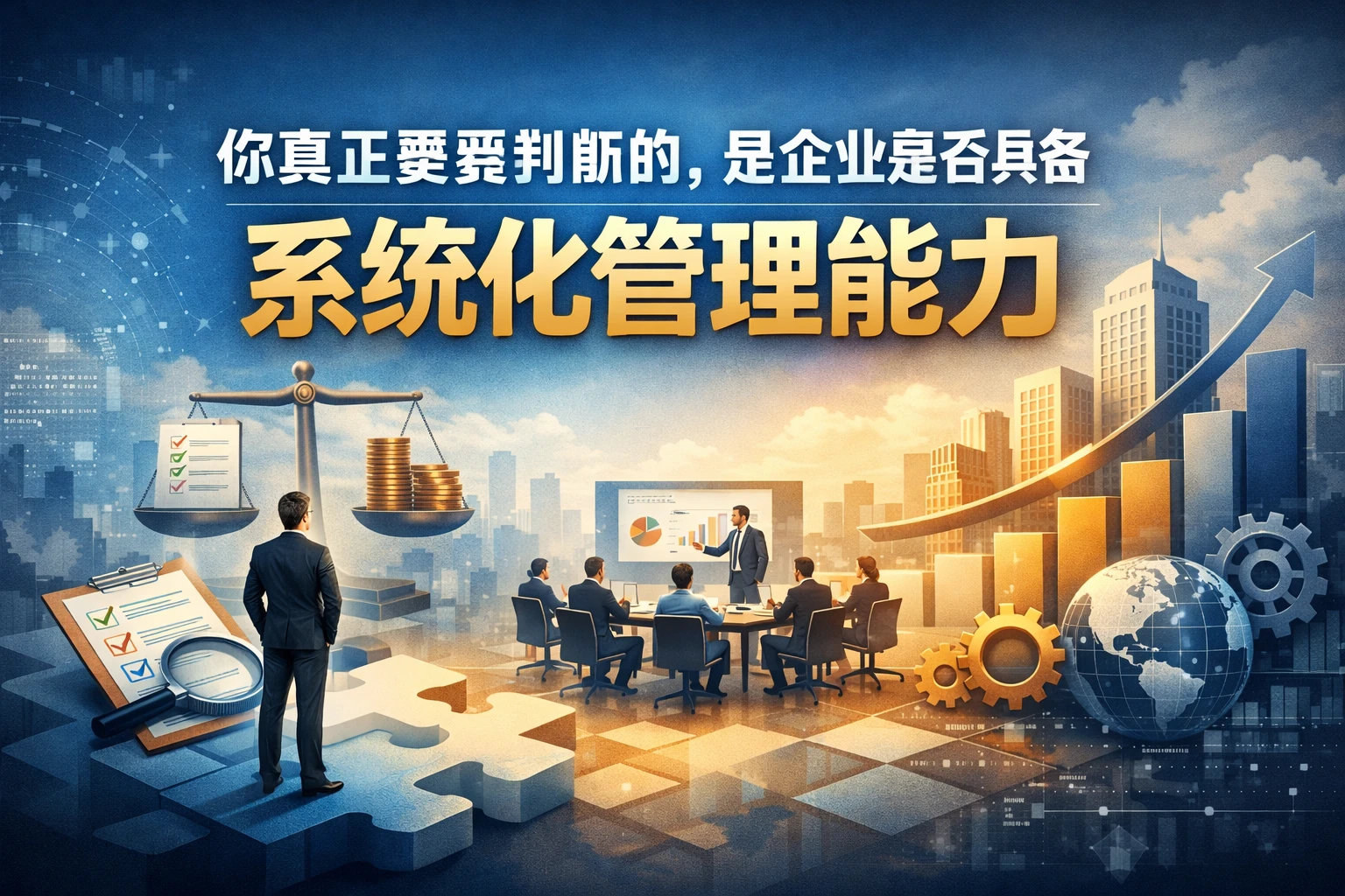 你真正需要判断的,是企业是否具备系统化管理能力