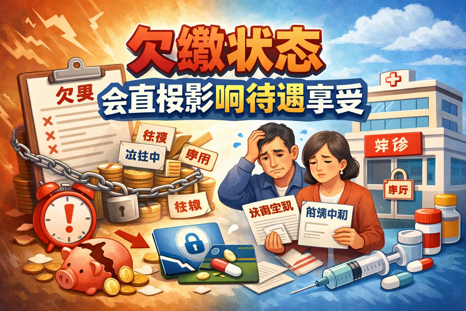 欠缴状态会直接影响待遇享受