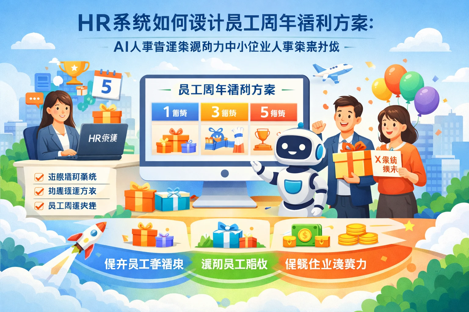 HR系统如何设计员工周年福利方案：AI人事管理系统助力中小企业人事系统升级