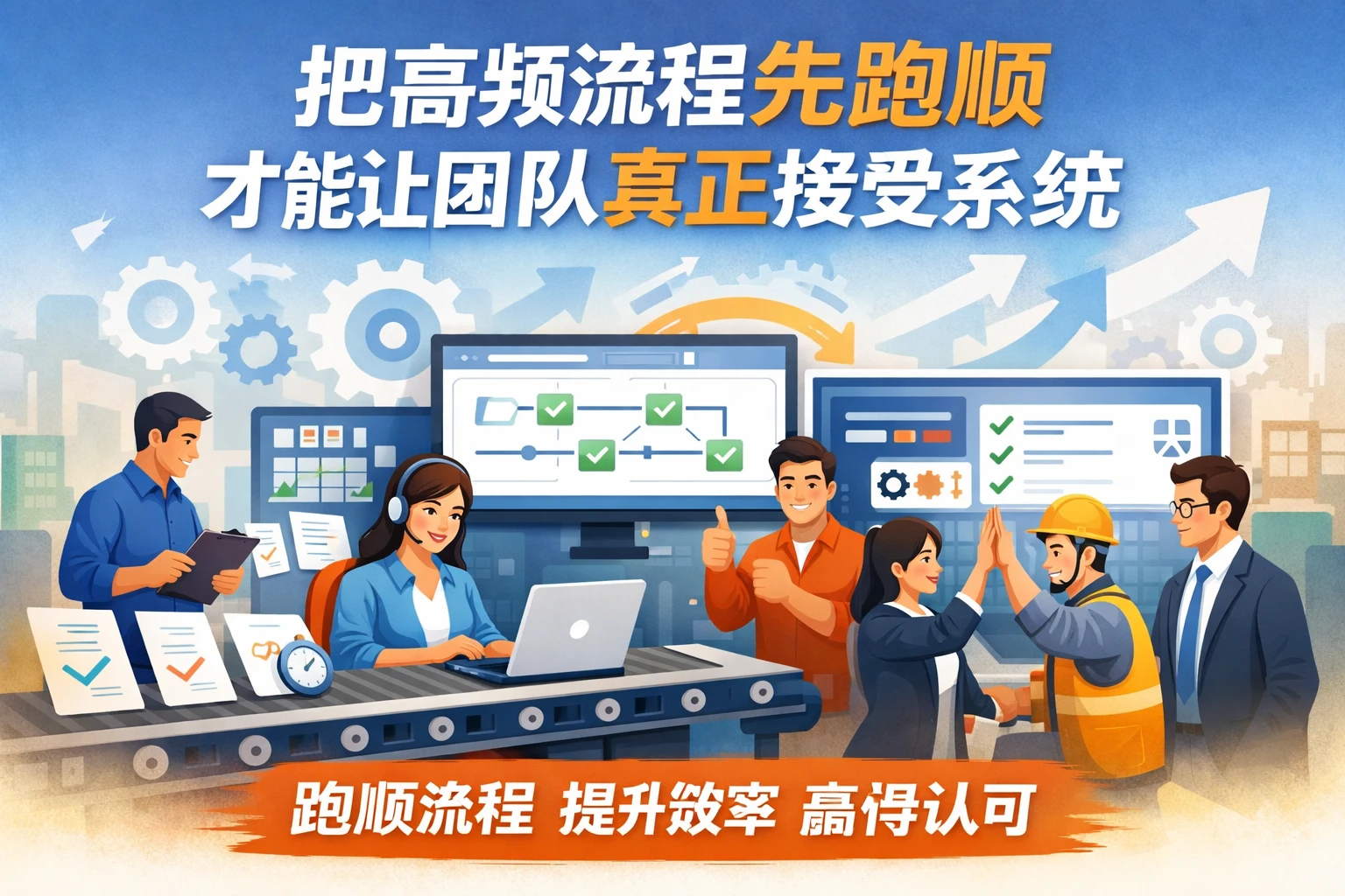 把高频流程先跑顺，才能让团队真正接受系统