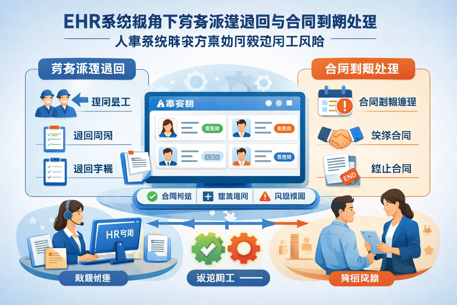 ehr系统视角下劳务派遣退回与合同到期处理:人事系统解决方案如何规范用工风险