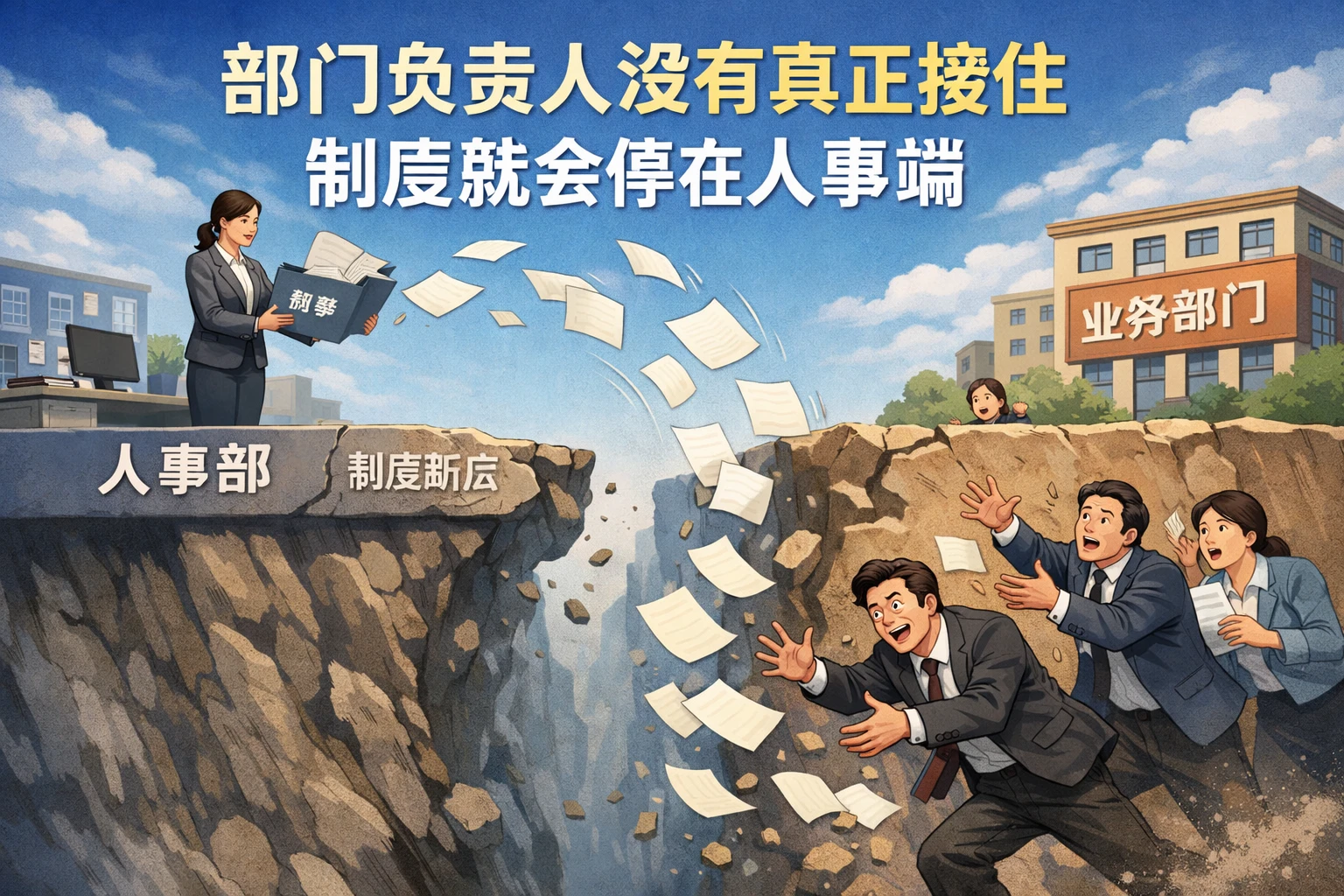 部门负责人没有真正接住,制度就会停在人事端
