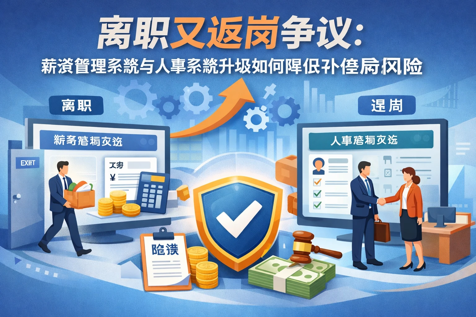 人力资源软件视角下的离职又返岗争议:薪资管理系统与人事系统升级如何降低补偿风险