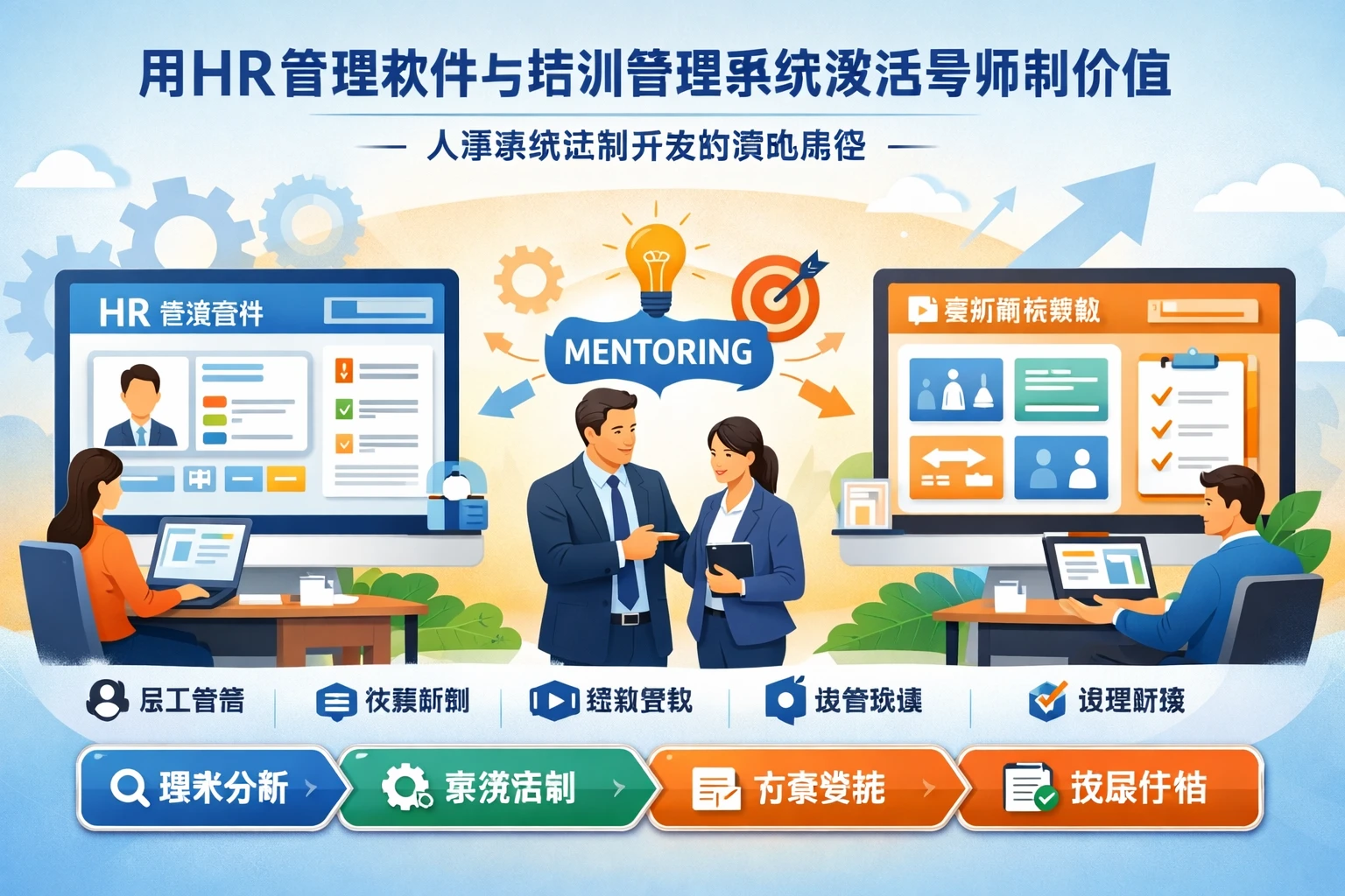 用HR管理软件与培训管理系统激活导师制价值：人事系统定制开发的落地路径