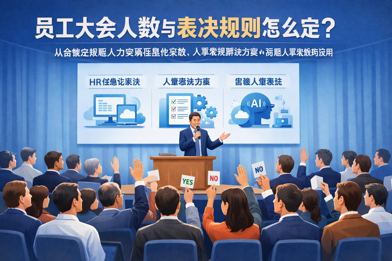 员工大会人数与表决规则怎么定？从合规实践看人力资源信息化系统、 人事系统解决方案与智能人事系统的应用